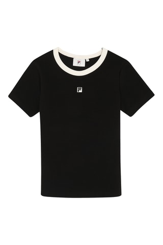 T-shirt slim Montebeni - Zwart