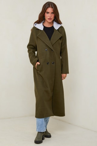 Manteau à capuche - Vert