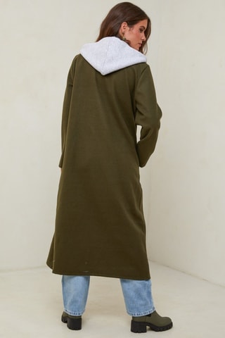 Manteau à capuche - Vert