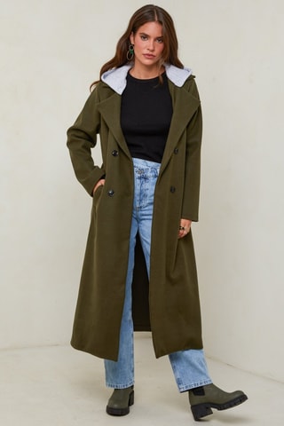 Manteau à capuche - Vert