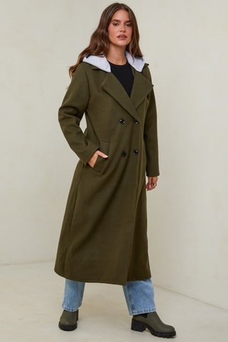 Manteau à capuche - Vert