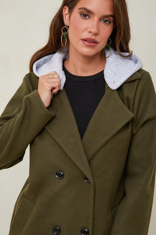 Manteau à capuche - Vert