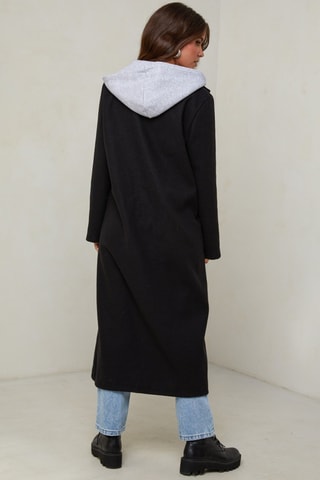 Manteau à capuche - Noir