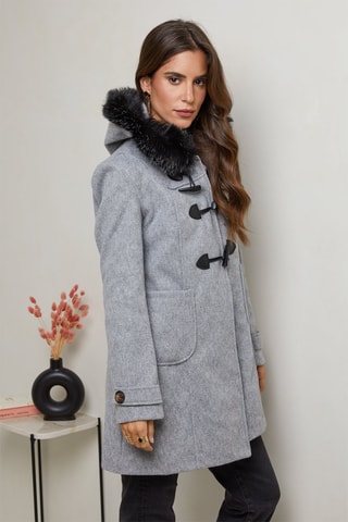 Parka à capuche - Gris