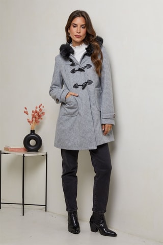 Parka à capuche - Gris