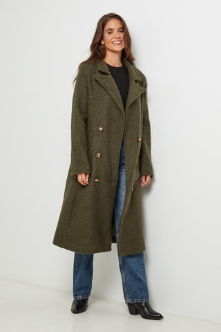 Manteau droit - Kaki