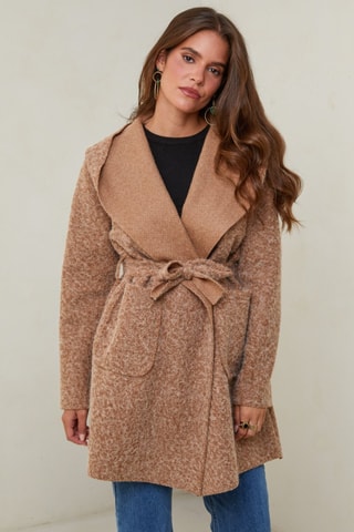 Jas met Capuchon  - Camel