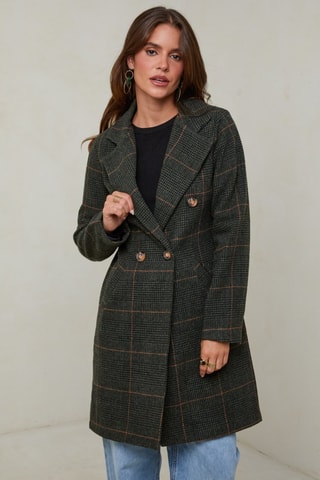 Manteau droit - Kaki