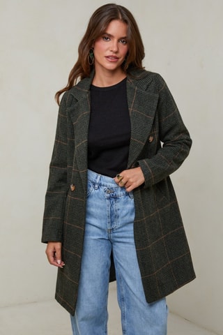 Manteau droit - Kaki