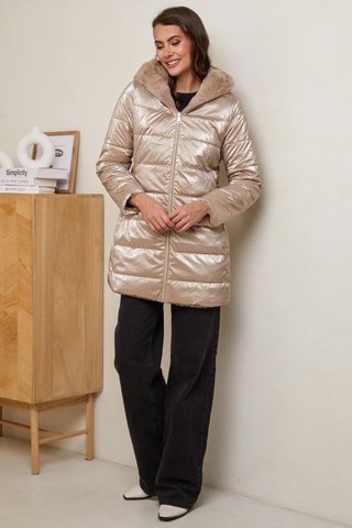 Doudoune mi-longue - Beige