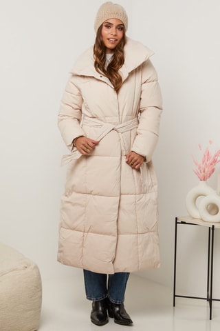 Doudoune longue - Beige