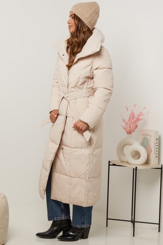 Doudoune longue - Beige