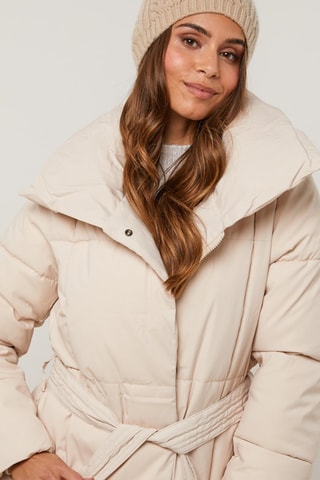Doudoune longue - Beige