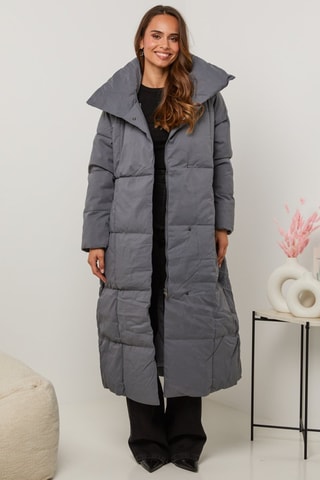 Doudoune longue - Gris