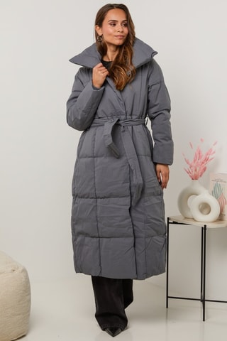 Doudoune longue - Gris
