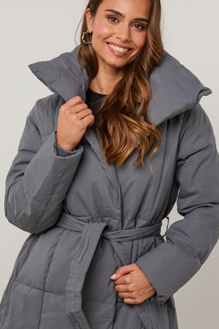 Doudoune longue - Gris
