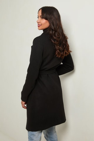 Manteau droit - Noir