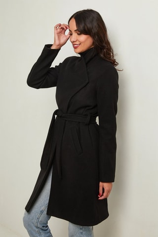 Manteau droit - Noir
