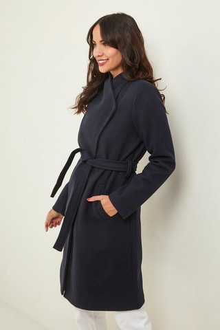 Manteau droit - Bleu marine