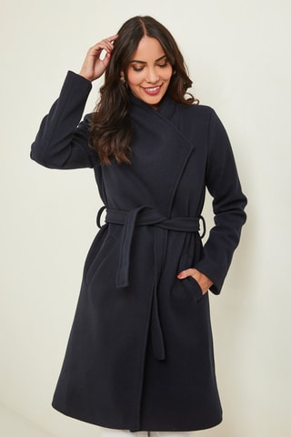 Manteau droit - Bleu marine