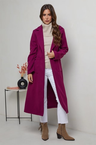 Manteau droit - Violet