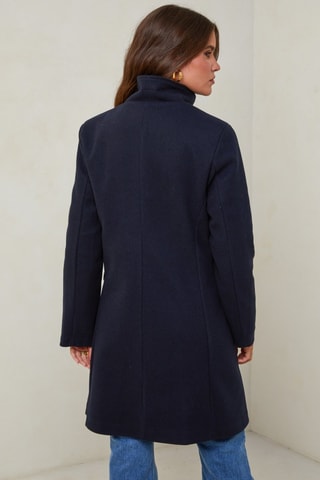 Manteau droit - Bleu marine