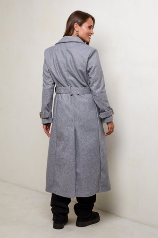 Manteau droit - Gris