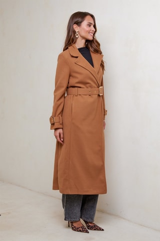 Manteau droit - Camel