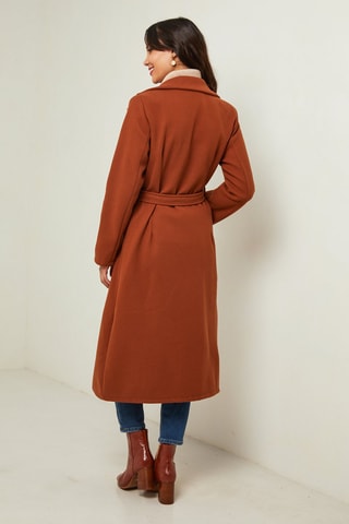 Manteau droit - Marron
