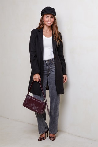 Manteau droit - Noir
