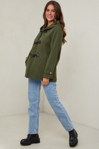 Dufflecoat met Capuchon  - Kaki
