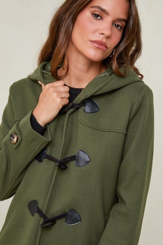 Dufflecoat met Capuchon  - Kaki