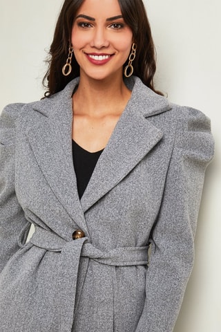 Manteau long - Gris