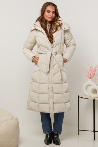 Doudoune longue - Beige