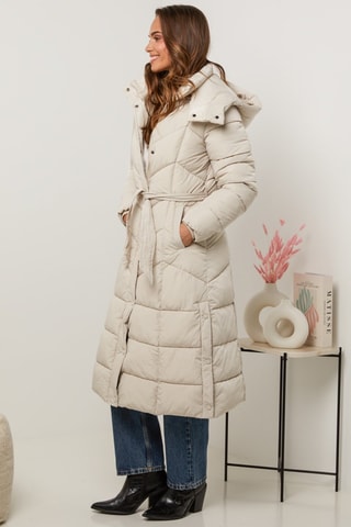 Doudoune longue - Beige