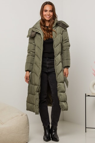 Doudoune longue - Vert