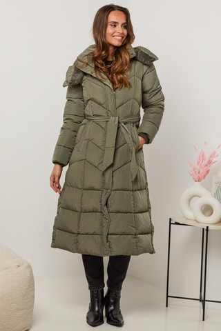Doudoune longue - Vert