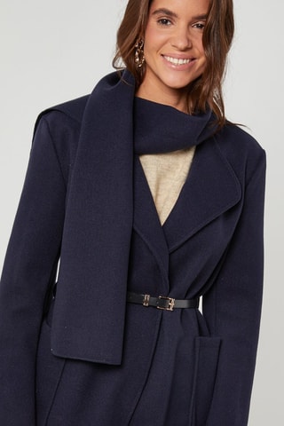 Manteau droit - Bleu marine