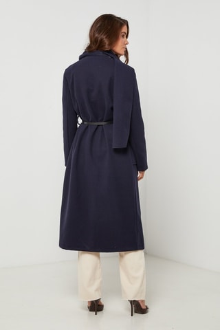 Manteau droit - Bleu marine