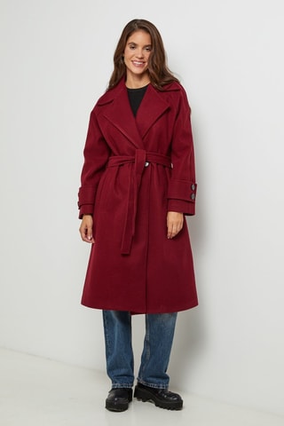 Manteau droit - Bordeaux