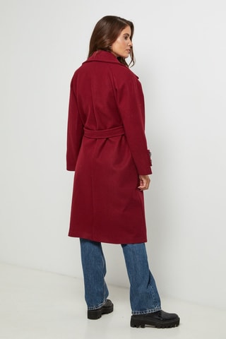 Manteau droit - Bordeaux