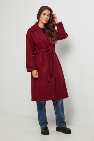 Manteau droit - Bordeaux