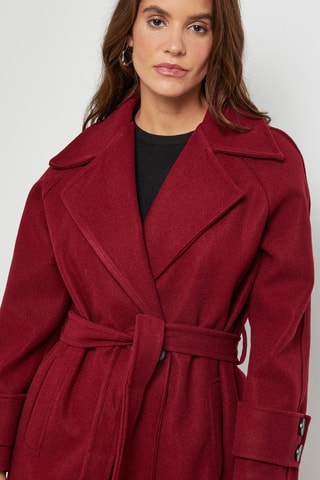 Manteau droit - Bordeaux