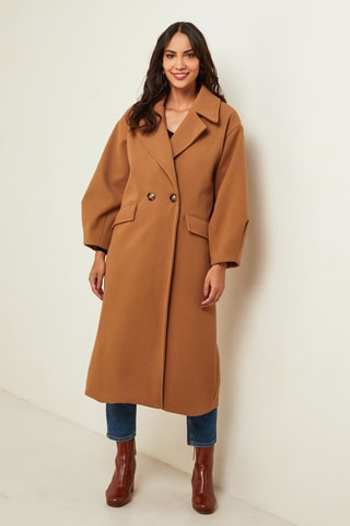 Manteau long loose - Camel