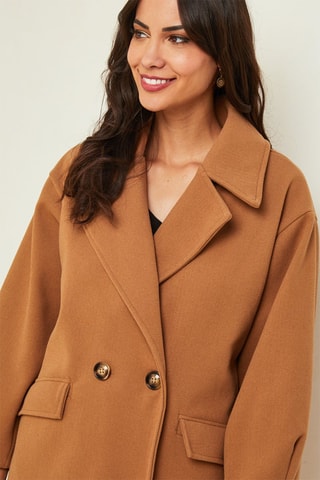 Manteau long loose - Camel