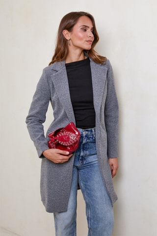 Manteau droit - Gris