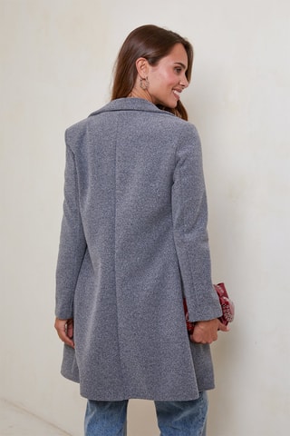 Manteau droit - Gris