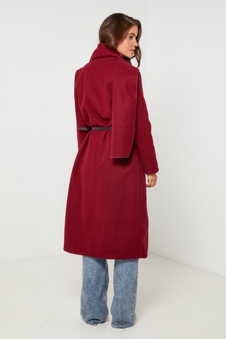 Manteau droit - Bordeaux