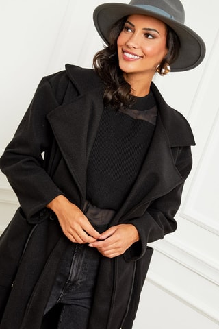 Manteau long - Noir