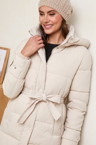 Doudoune longue - Beige